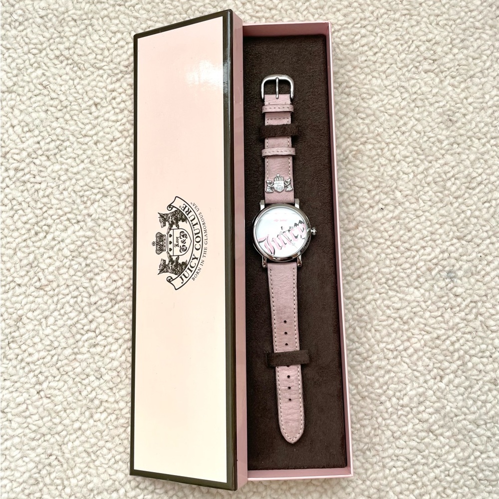 Juicy Couture Leather & Stainless Steel Watch